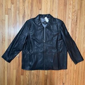 111 State - Black Leather Jacket
